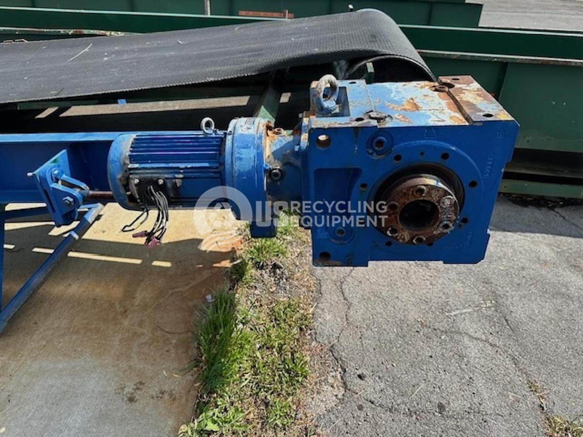Used SM-Bevel 22' Conveyor with Magnetic Head Pully
