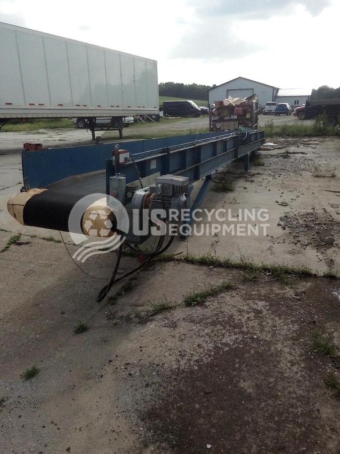Used Unknown Manufacturer Used 24 inch x 33 foot Rubbert Belt Horizontal Conveyor