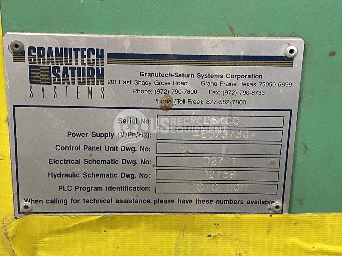 Used Granutech Saturn ROTO 110H
