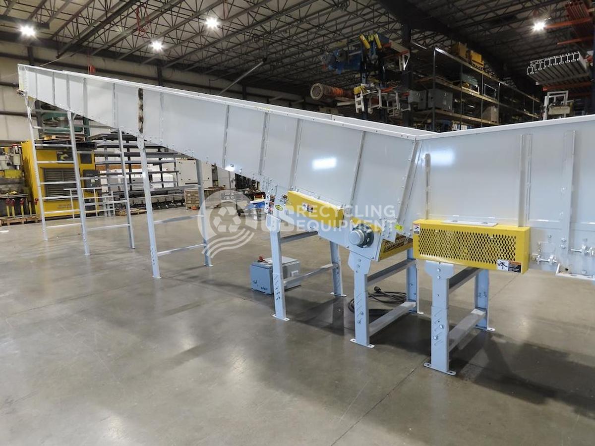 Used Unknown Manufacturer Used 35 inch X 51 foot Inclined Conveyor