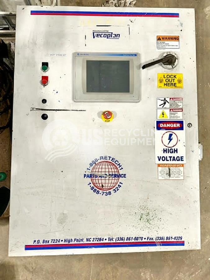 Used 2008 Vecoplan 2008 Model K (Shorty 100 HP) Single Shaft Shredder