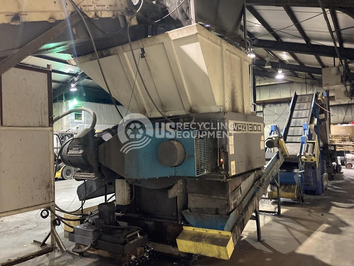 Used 2019 Vecoplan VAZ 1300M Single Shaft Shredder