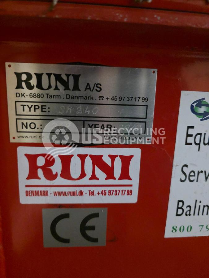 Used 2010 Runi SK240 Cold Press Densifier