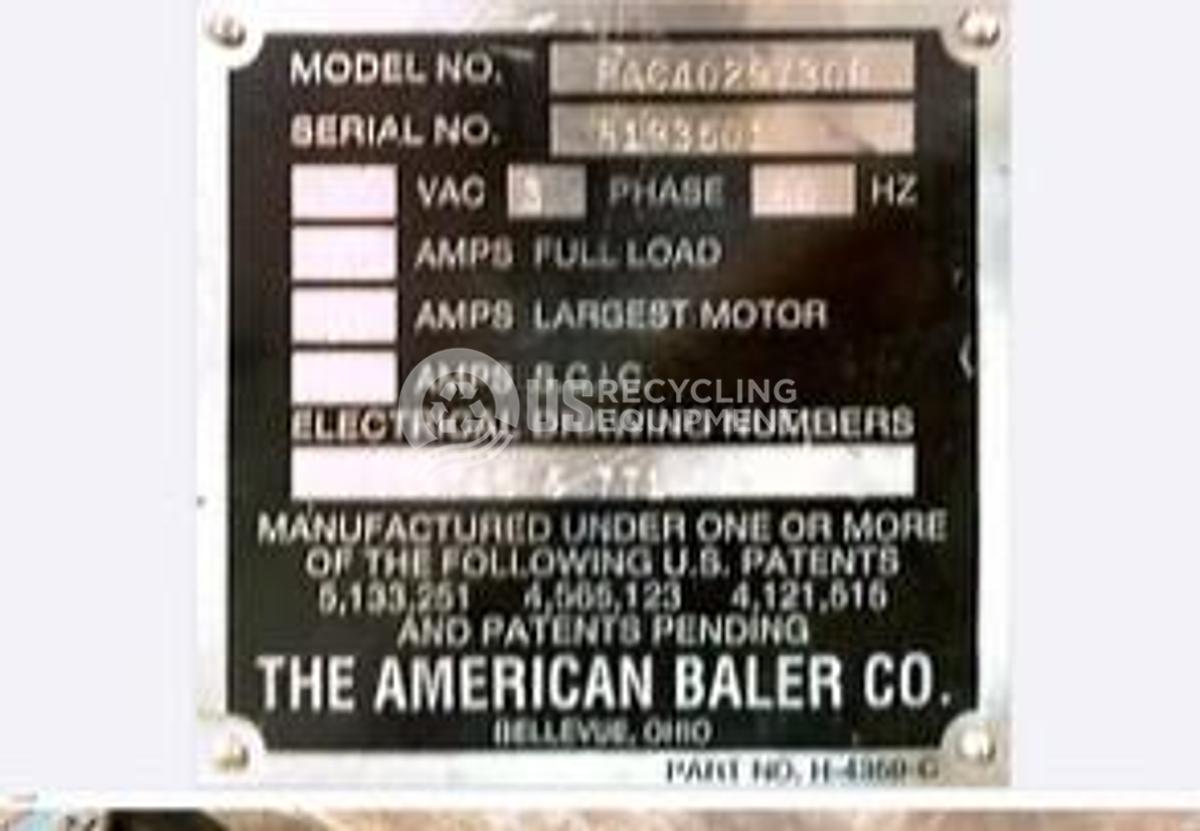 Used American Baler PAC-4029-730R Auto Tie Horizontal