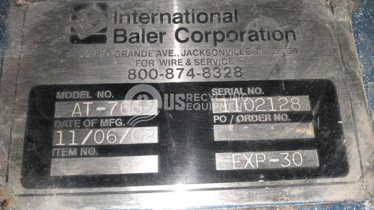 Used 2002 IBC AT-765-EXP-30 Auto Tie Horizontal Baler