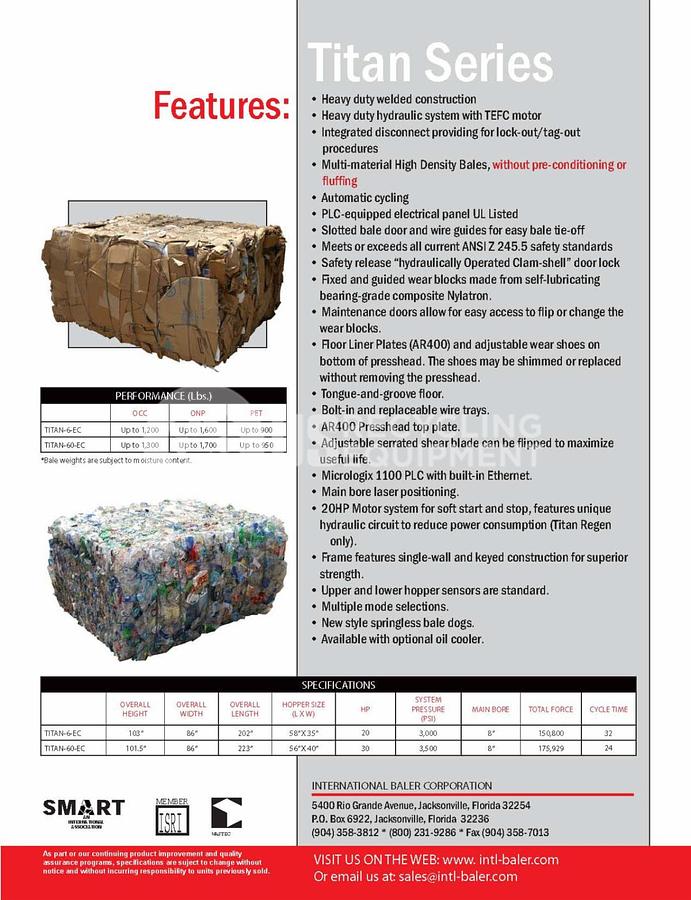 Used International Titan 6-EC Closed Door