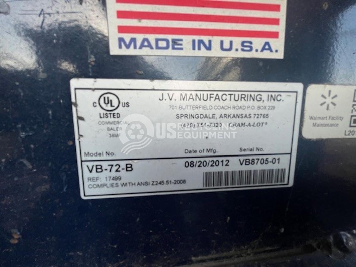 Used JV Manufacturing Five (5) 72" Vertical