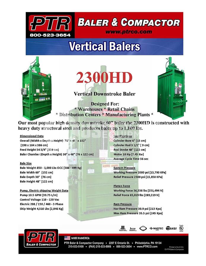 Used Harmony/PTR Three (3) 60" Verticals