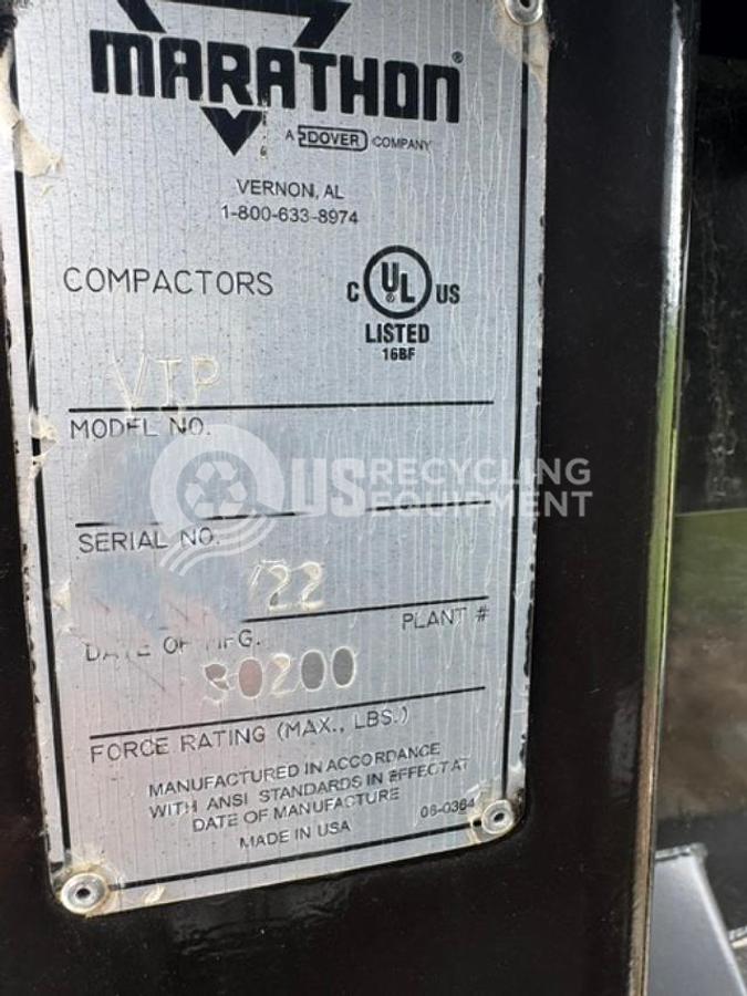 Used 2022 Marathon Untouchable VIP with 2.5 Yard Container