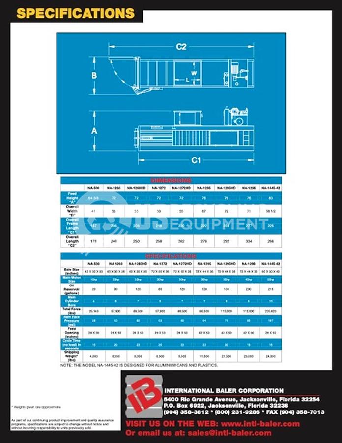 Used International TWO (2) 1295 Horizontal