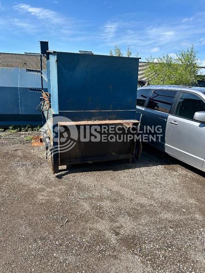 Used HydraPak Model 1500 2 Yard Stationary with 40 Yard Receiver Box