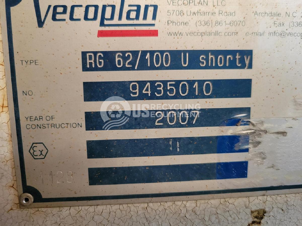 Used 2007 Vecoplan 62" Single Shaft Shredder