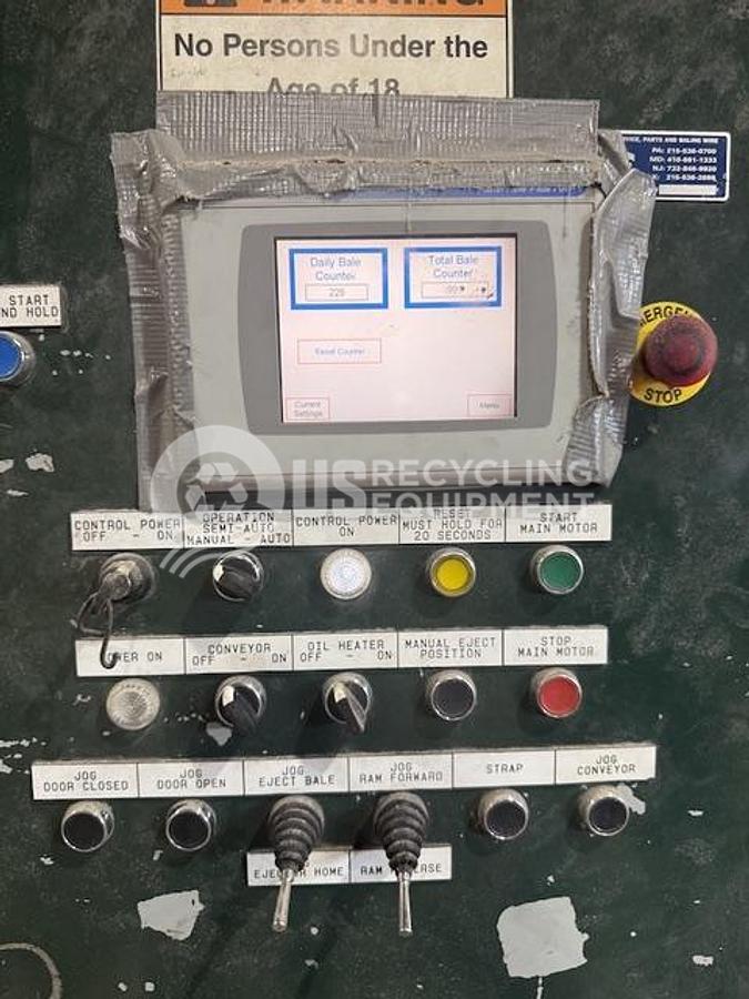 Used International Baler TR-9-75 Horizontal 2 Ram Baler