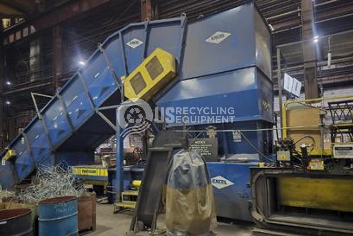 Used 2008 Excel 2R10 Horizontal Baler with Conveyor