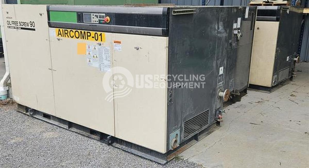 Used Hitachi DSP-90A6-M125 Oil-Free Screw 90 Air Compressor