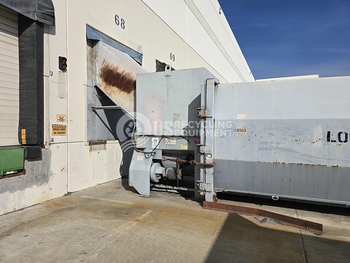 Used Sani-Tech 15HP Auger Compactor with (2) Receiver Boxes