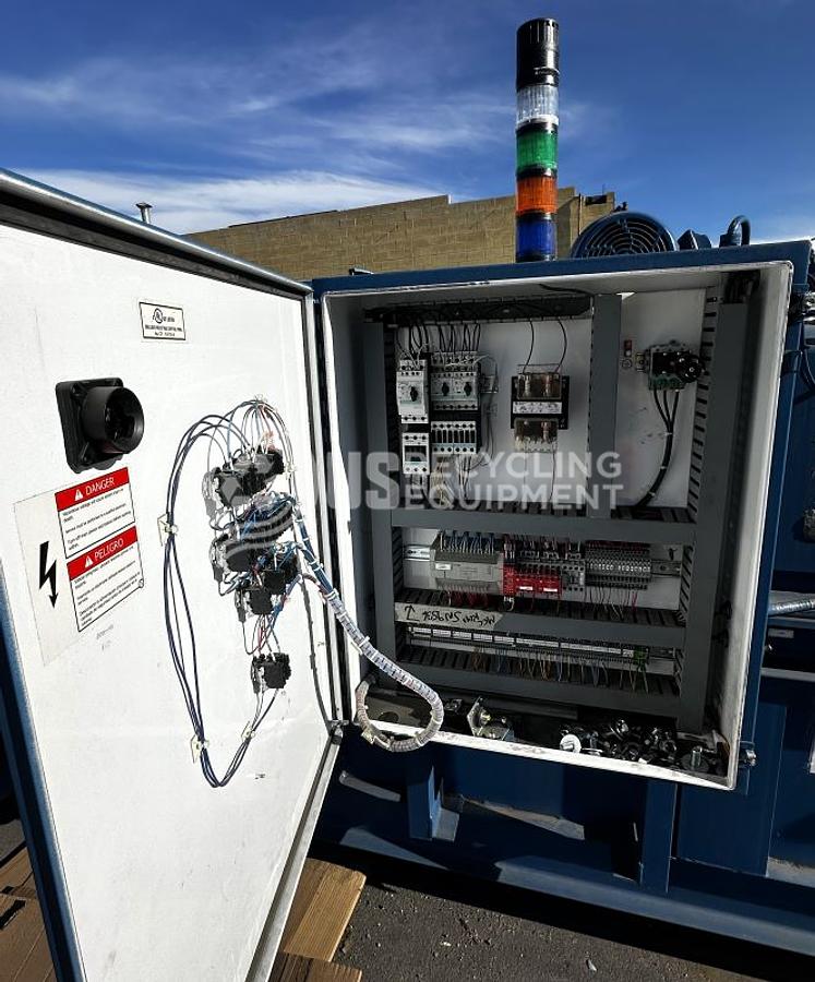 Used American PW3560 Closed Door Horizontal Baler with Conveyor