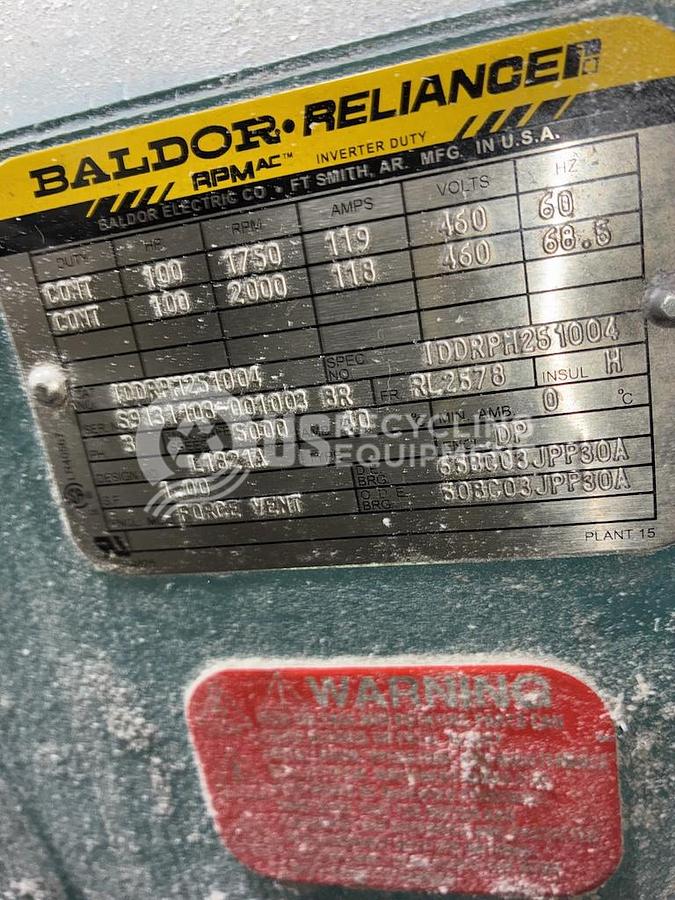 Used Sterling Plastic Machine Corp VEXC1750 Extruder