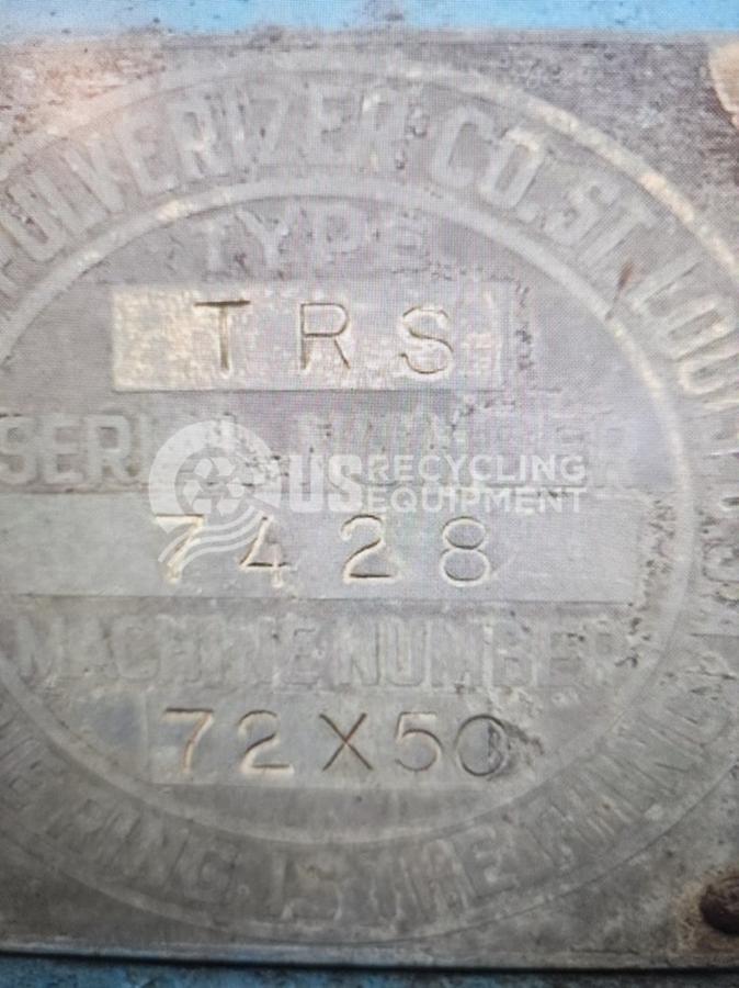 Used American Pulverizer 72x50/TRS Dual Shaft Shredder