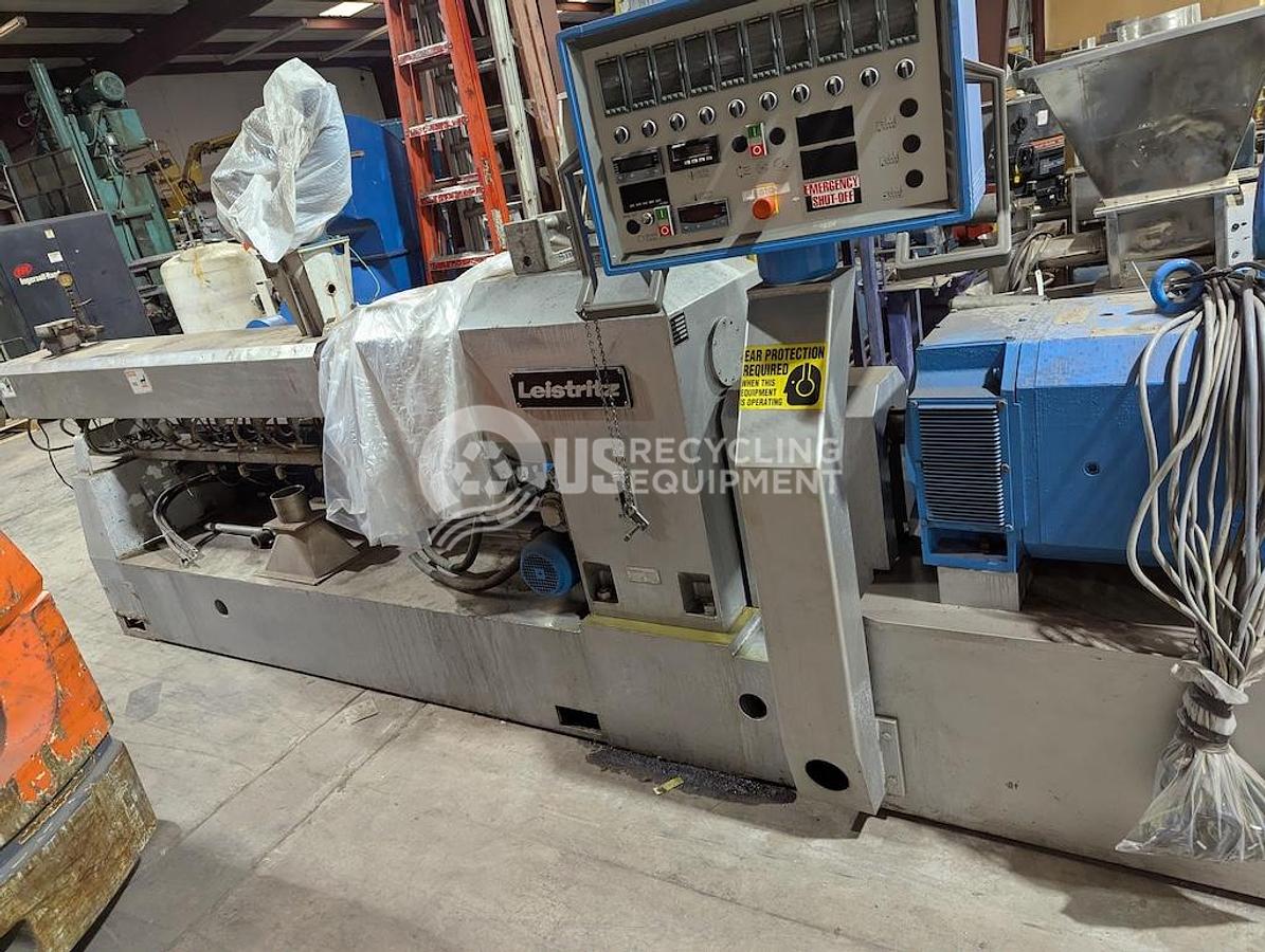Used Leistriz ZSE 60 GL-36D Twin Screw Extruder System