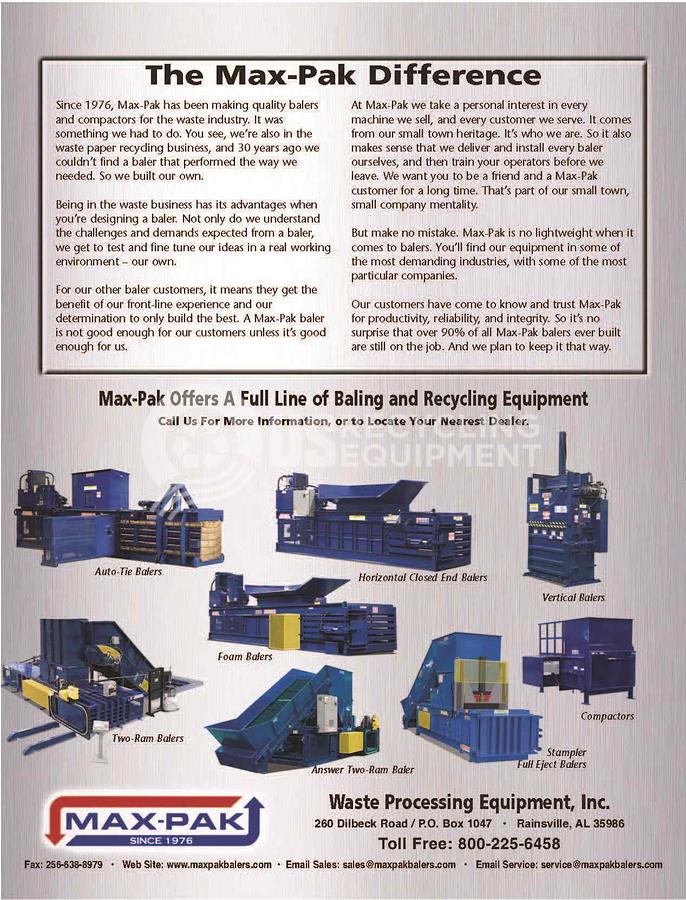 Used Max Pak HCE60FE-208NR Closed Door