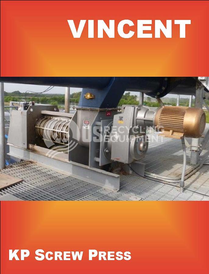 Used Vincent KP-10 Screw Press
