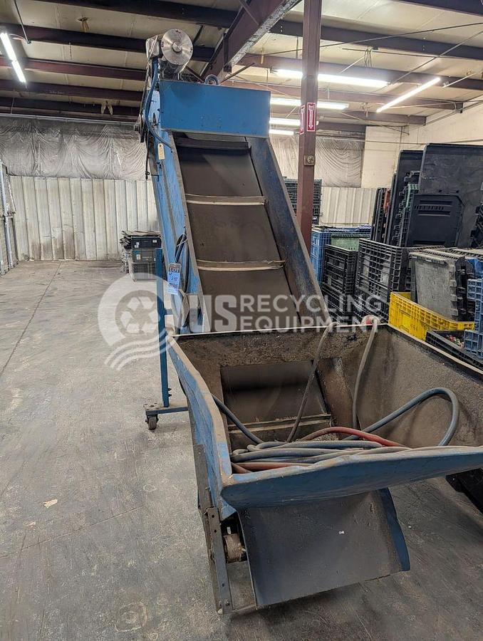 Used Unknown Manufacturer Used 150HP Granulator with Conveyor