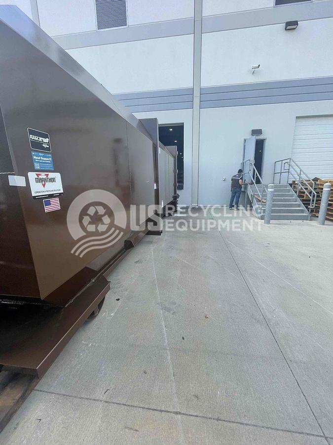 Used 2025 Marathon AST-320 Auger Compactor & 40 Yard Reciever Box