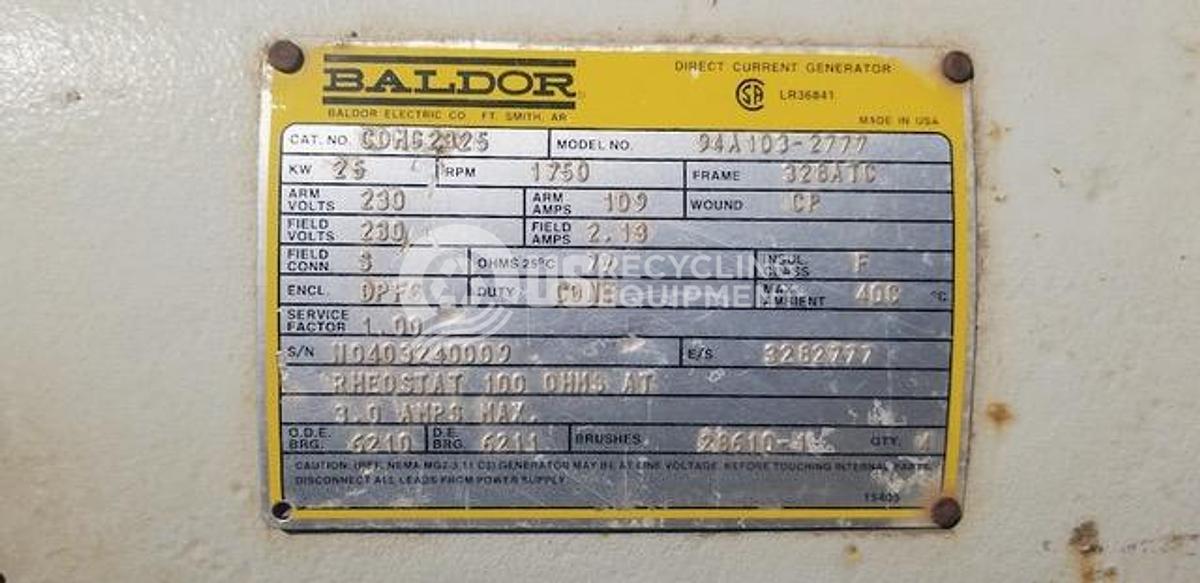 Used Unknown Manufacturer: Used Square D 70" Magnet & Gen Set