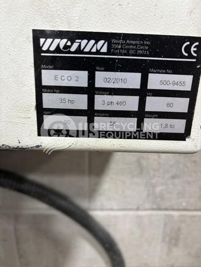 Used 2010 Weima ECO2 Single Shaft Shredder