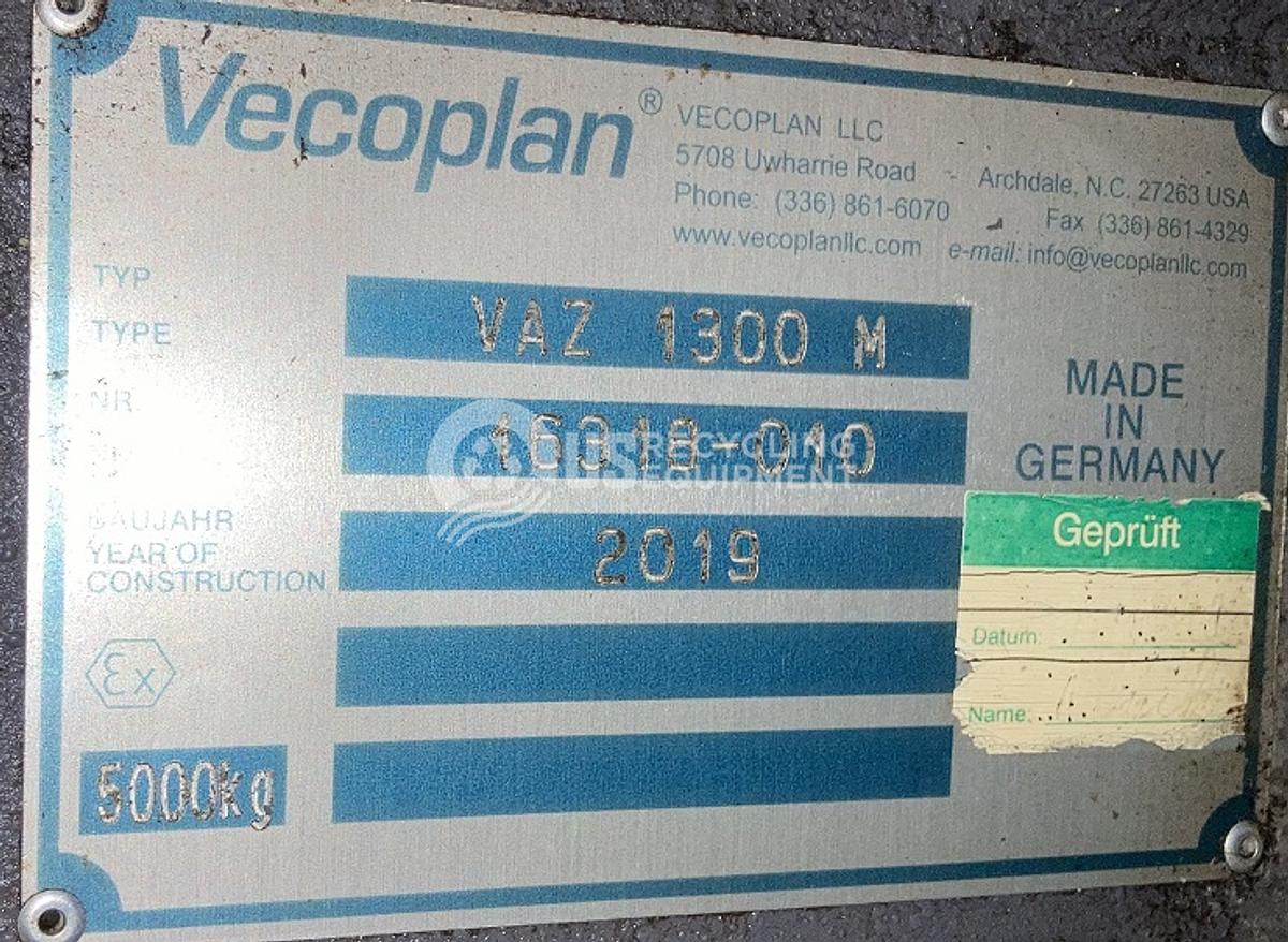 Used 2019 Vecoplan VAZ 1300M Single Shaft Shredder