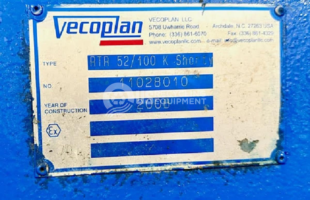 Used 2008 Vecoplan 2008 Model K (Shorty 100 HP) Single Shaft Shredder