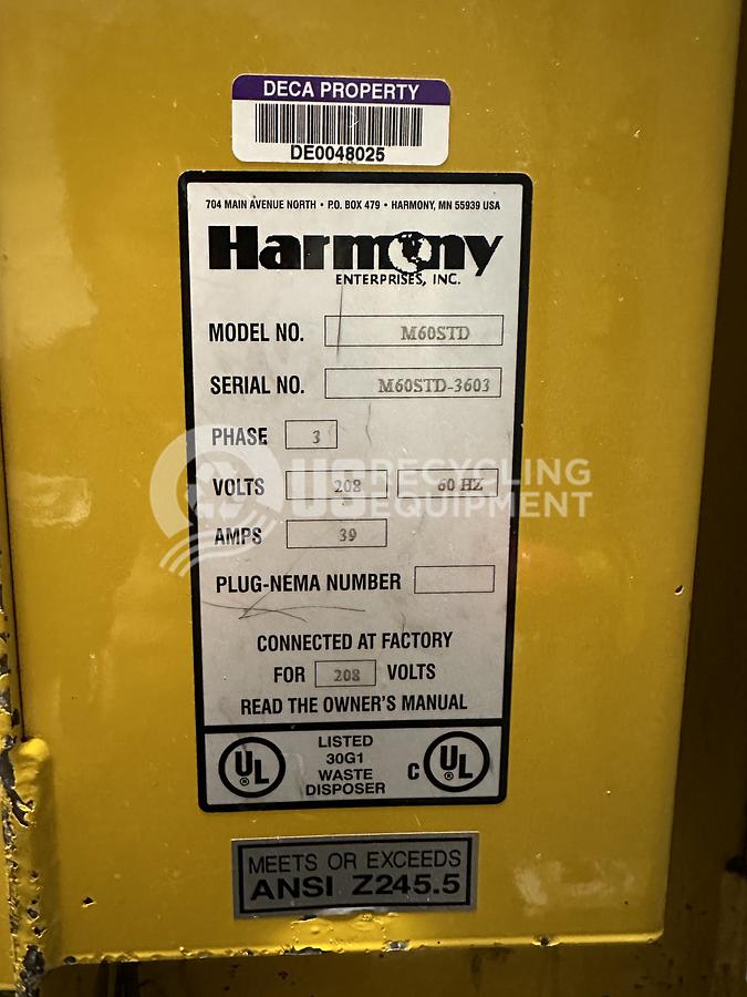 Used 60" Harmony Vertical Baler