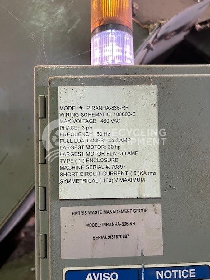 Used Harris Piranha Closed Door Horizontal