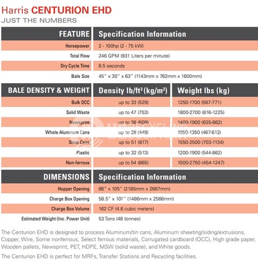 Used 2011 Harris Centurian EHD