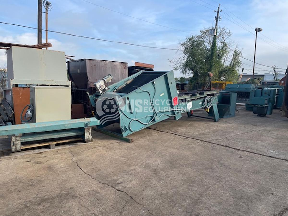 Used Maren Shredder/Conveyor/Horizontal Baler/Dust Control System
