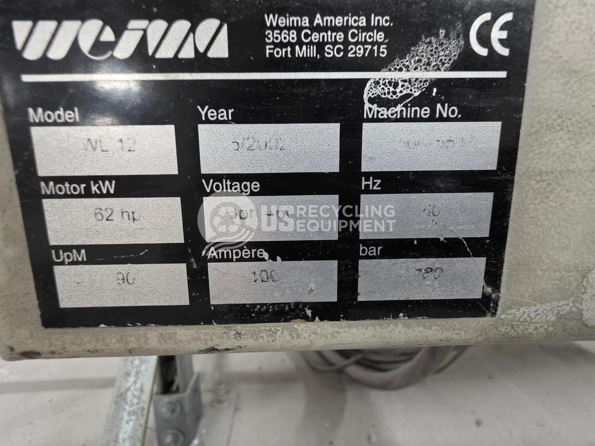 Used Weima WL12 Single Shaft