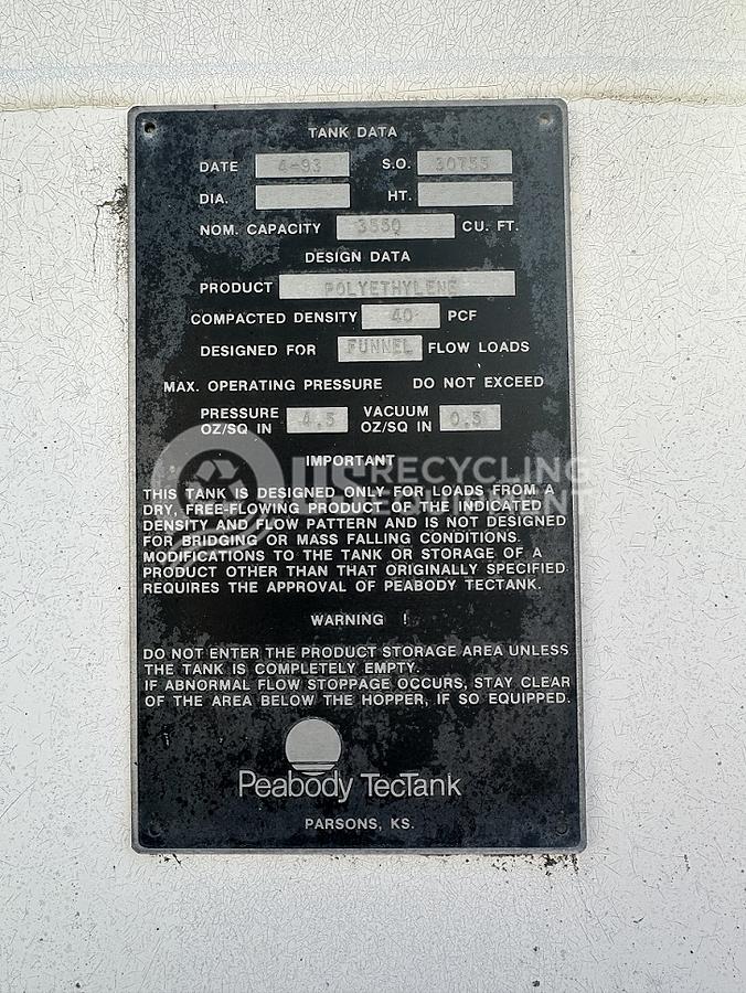 Used Peabody TecTank Silo