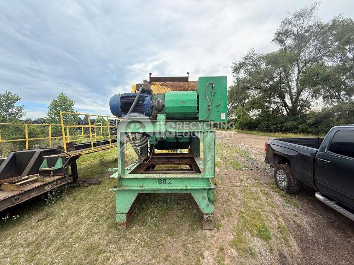 Used CM Two DS-250 Dual Shaft Chip Shredder