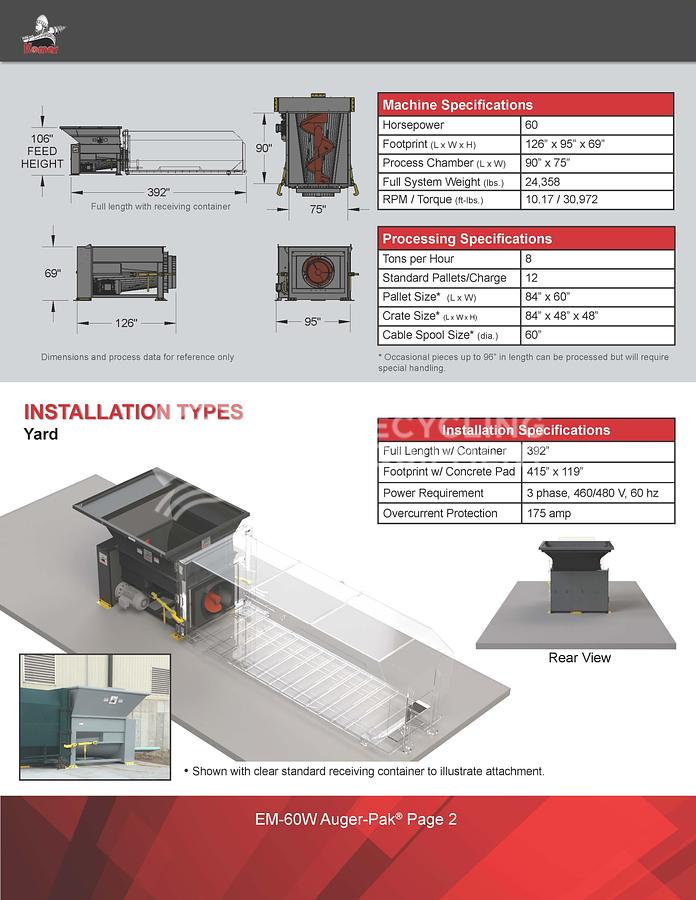 Used 2019 Komar EM-60W Self Contained