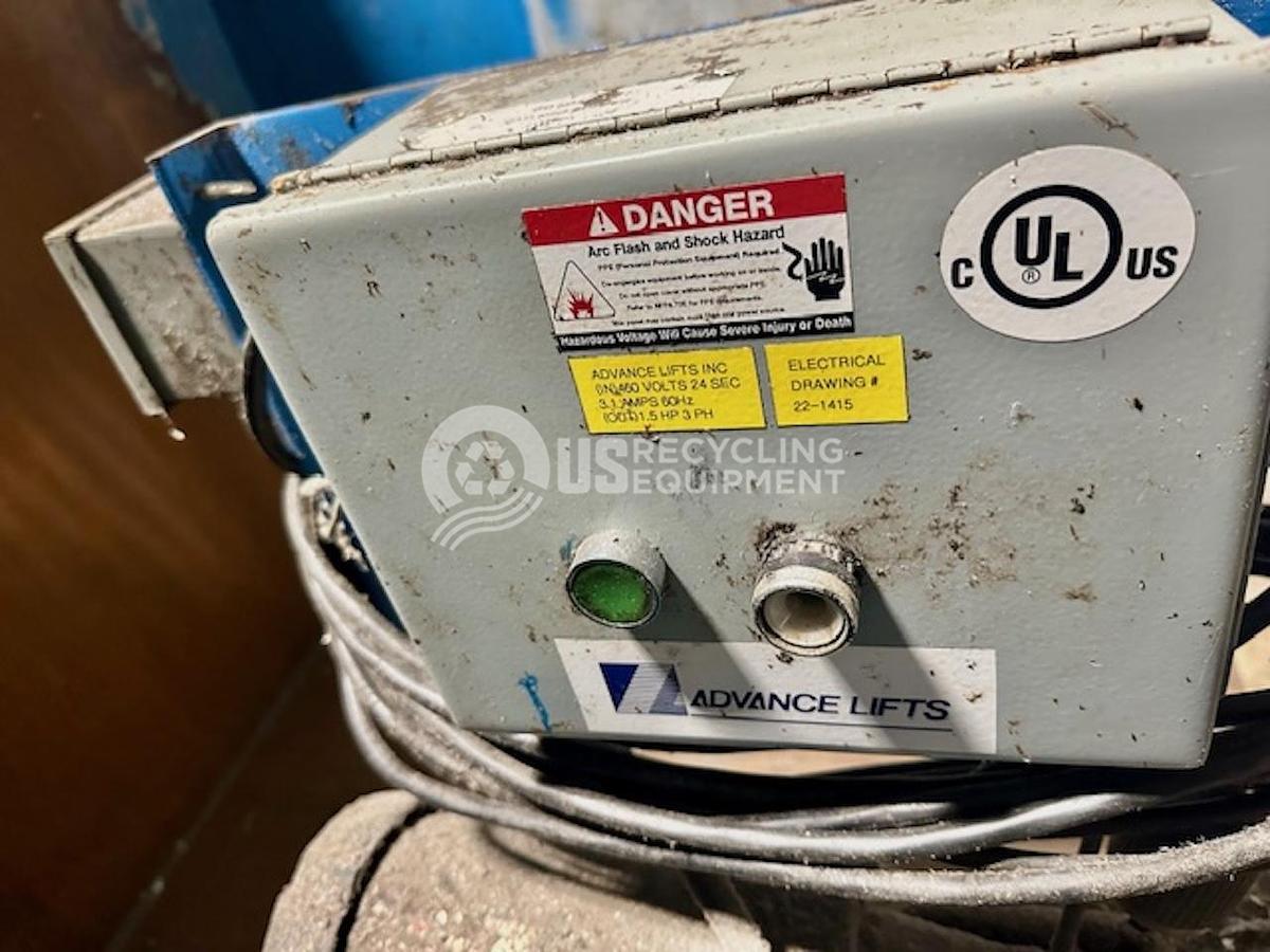 Used Advanced Lifts Two (2) 48" x 70" 4,000LB Gaylord Box Dumpers