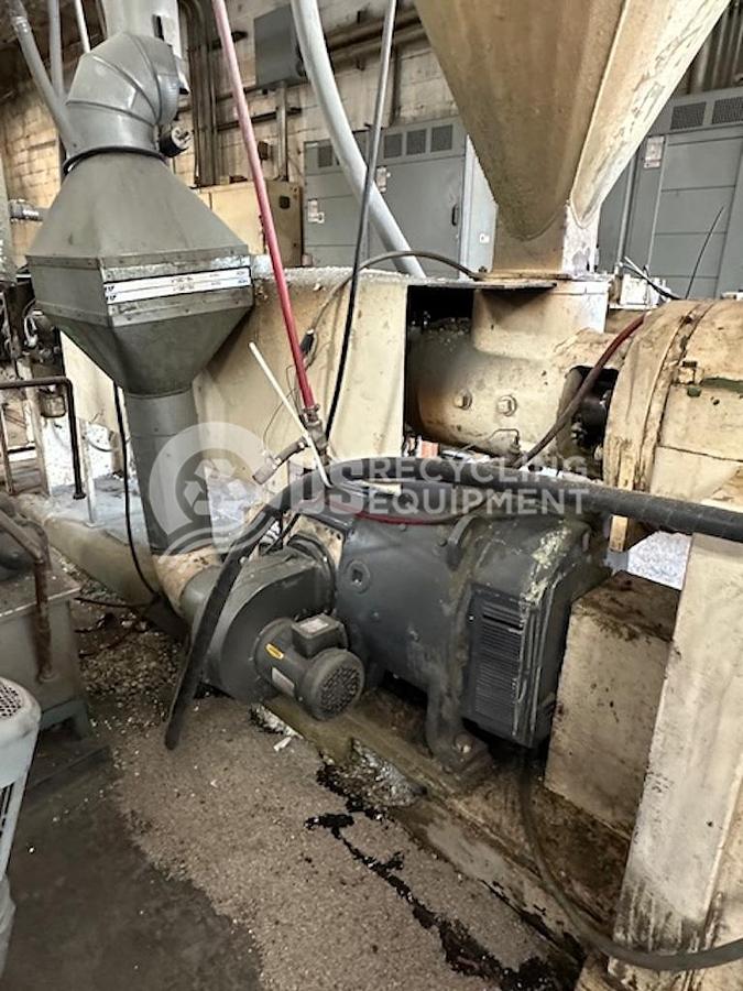 Used Welex 2008732 Single Screw Extruder with Pelletizer