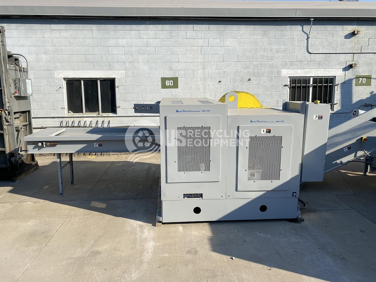 Used TWIN AMERISHRED 7500 CROSS CUT SHREDDING SYSTEM