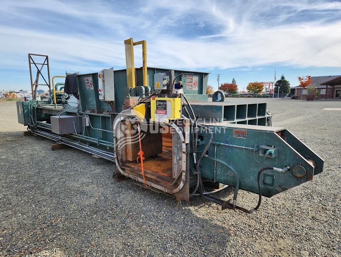 Used 1995 Harris HRB-918W Horizontal 2 Ram with Krause Conveyor & Accent Wire Tier