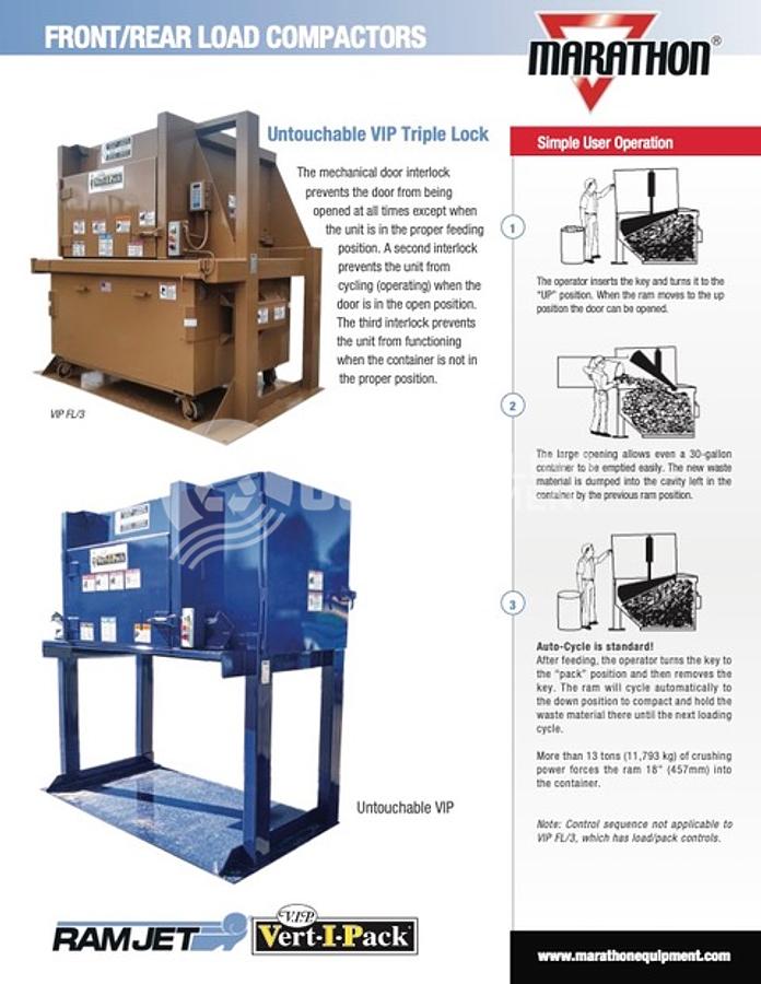 Used Marathon Two (2) 3 Yard VIP