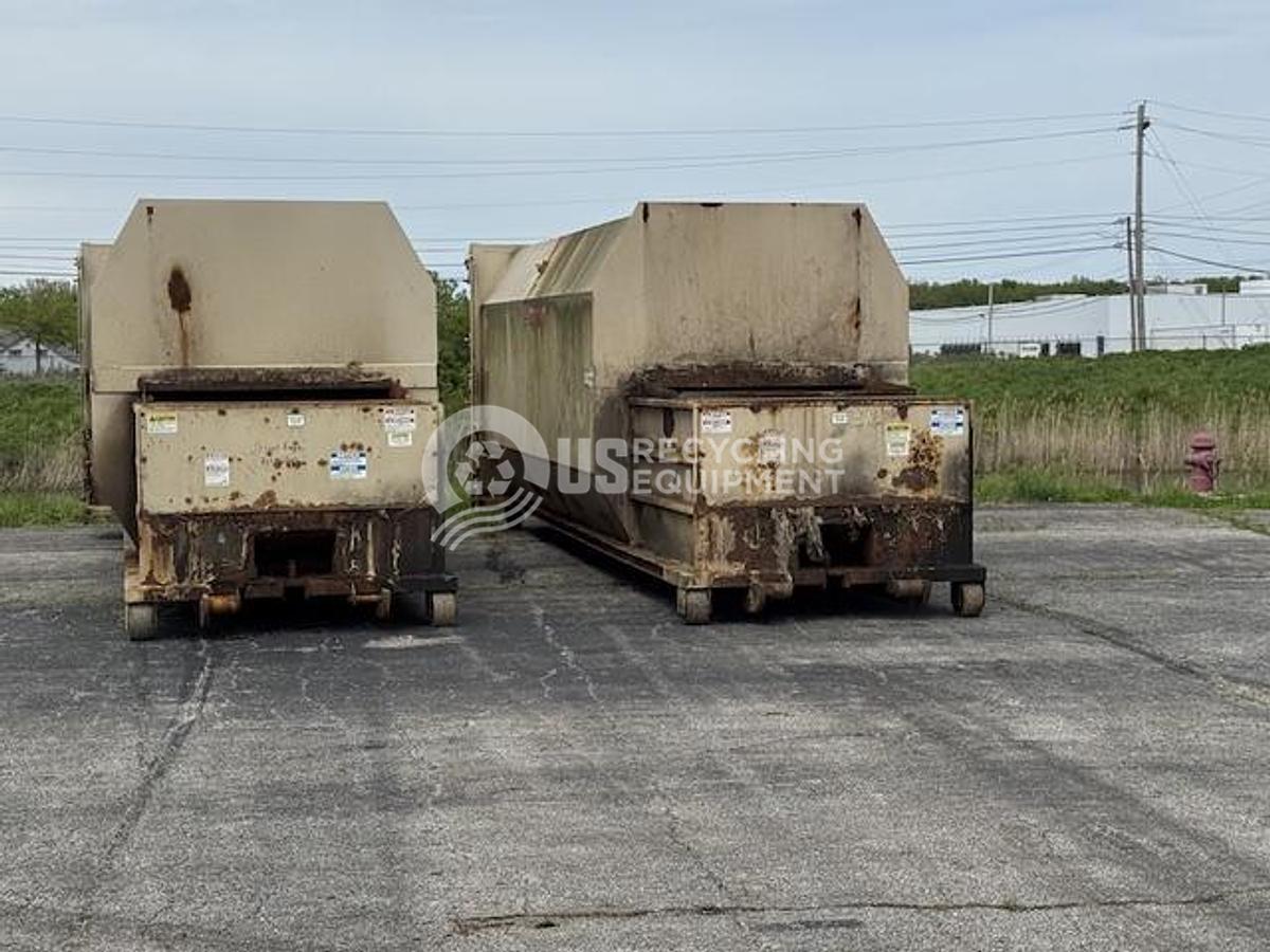 Used PTR Two (2) PT350 Self Contained Compactors