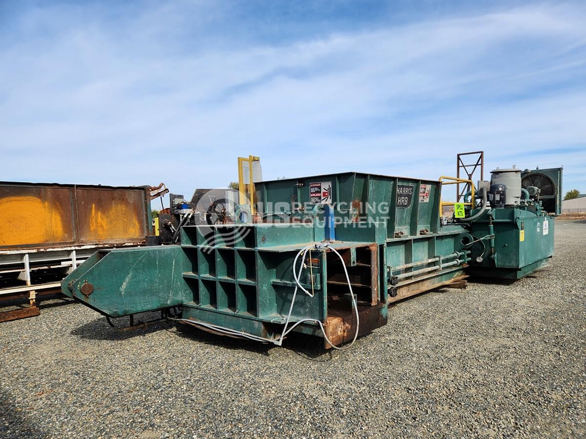 Used 1995 Harris HRB-918W Horizontal 2 Ram with Krause Conveyor & Accent Wire Tier