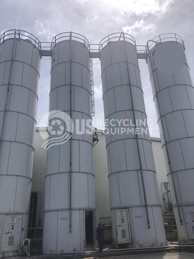 Used Peabody / Columbian Five (5) TEC Tank Silos