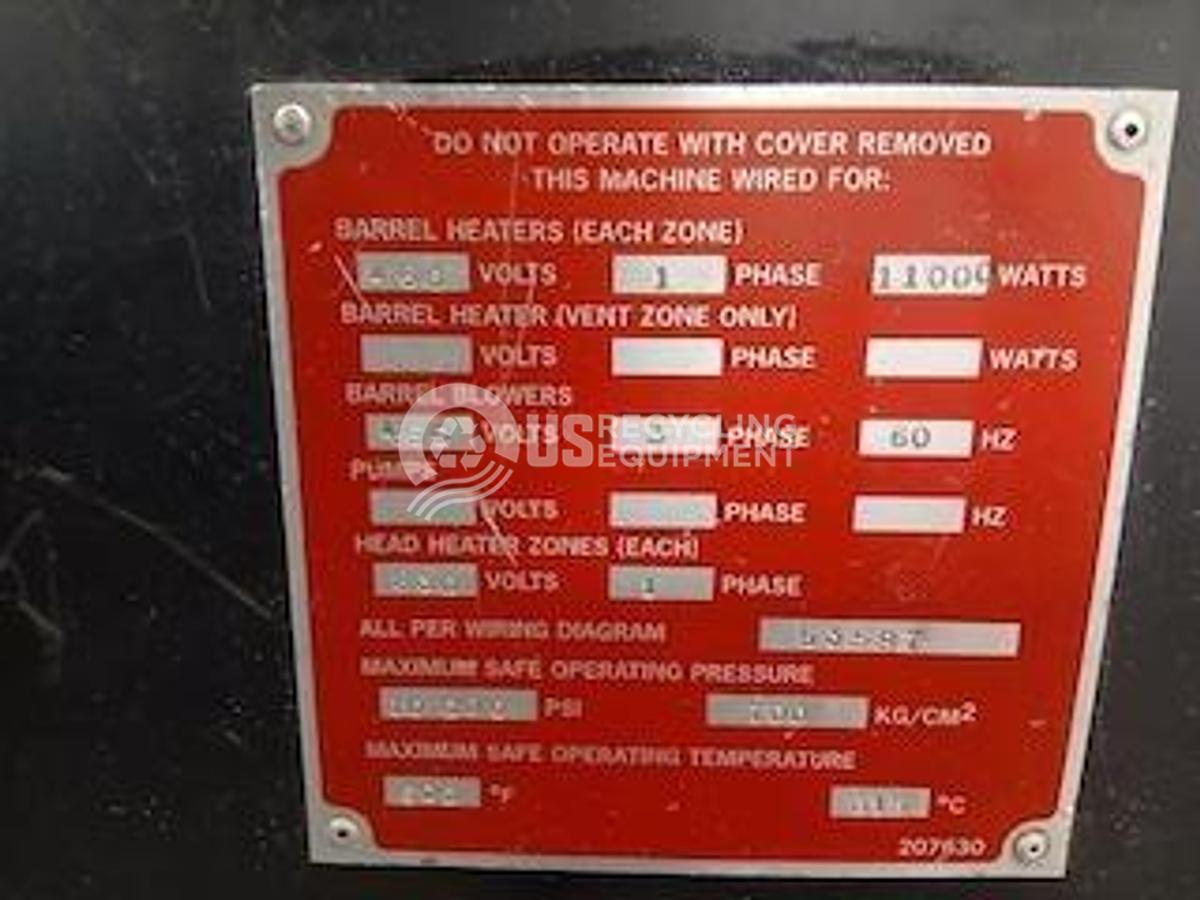 Used 2000 Davis Standard MV-35IN35 Single Screw Extruder