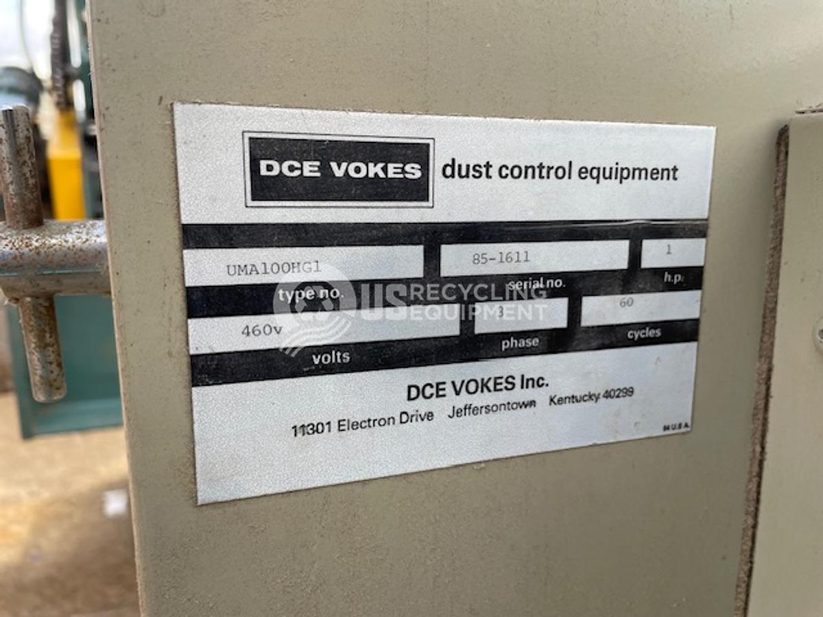 Used Maren Shredder/Conveyor/Horizontal Baler/Dust Control System